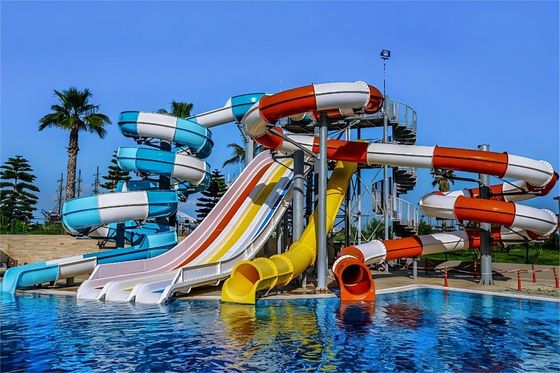 OEM Parque acuático de diversiones para niños Equipo de tubo Fibra de vidrio tobogán en venta