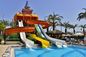 Equipo de parque acuático Parque de juegos Fibra de vidrio Slide Set para niños