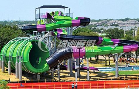Amusement Park Huge Anaconda Water Slide , Custom Fiberglass Water Slides for Adults