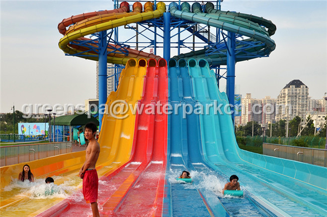 Color modificado para requisitos particulares artículo grande de los equipos del parque del agua de la diversión de los miembros de la familia