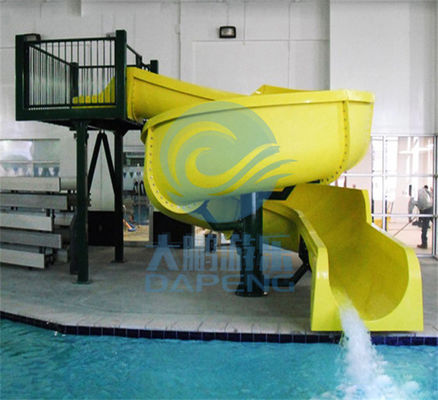 Fibra de vidrio abierta amarilla de la diapositiva los 2.2m de la piscina del espiral alta modificada para requisitos particulares