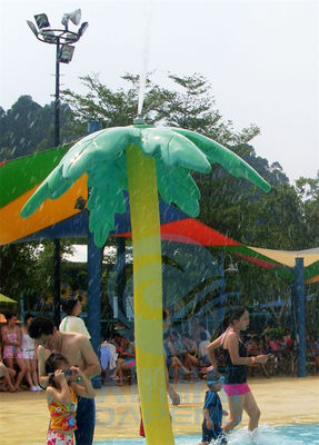 Hojas y Lotus For Children Aqua Park de rociadura del agua del equipo del parque del agua