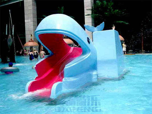 Los niños Mini Pool Slide Whale Frog formaron la diapositiva de la piscina de la fibra de vidrio