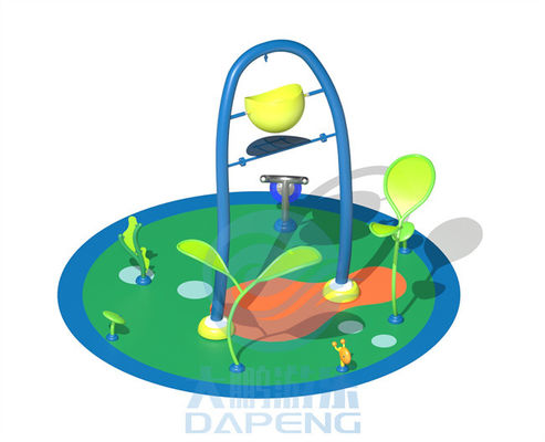 Diseño de parque acuático para niños de 50 ㎡ con almohadilla para salpicaduras de agua, parque rociado con piso de EPDM