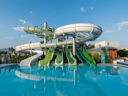 Adultos Slide de fibra de vidrio multi al aire libre para parque acuático de diversiones Parque de juegos
