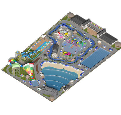 Un buen precio. Diseño del plan maestro del parque acuático de 20000 metros cuadrados Diseño personalizado del parque temático acuático para resorts en línea