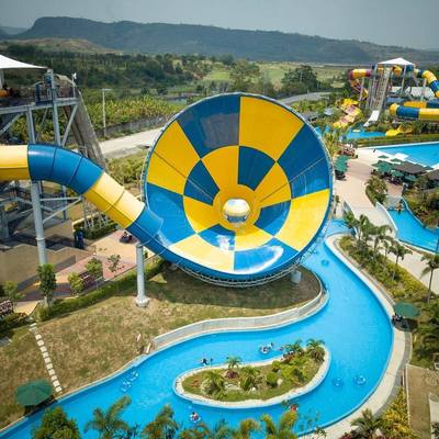 Un buen precio. Outdoor Fiberglass Water Park Slide with 6-8mm Thickness and 10 Years Service Life in Customized Size en línea