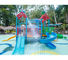 La diapositiva colorida RoHS de la piscina de la fibra de vidrio de los niños del tobogán acuático del patio aprobó