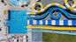 Los toboganes acuáticos grandes RoHS de la piscina de los adultos combinados de los niños del tobogán acuático del centro turístico de FRP aprobaron