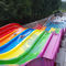 Altura de 6 de los carriles que compite con de la fibra de vidrio de Mat Racer Water Slide Rainbow 10m de los toboganes acuáticos