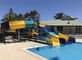 Centro turístico del oeste Aqua Slide Sets de los parques de la playa del tobogán acuático de la piscina de la fibra de vidrio