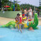 Juegos del espray de agua de los animales del espray del cocodrilo de FRP con Seat en el parque del agua