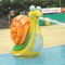 Los niños animales del cojín del chapoteo del agua del estilo juegan a juegos del espray de agua del caracol de la piscina el 1.2m