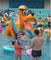 ULTRAVIOLETA anti del saetín de Mini Pool Slide Fiberglass Children de la piscina de la diapositiva doble del perro