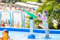 Juegos del parque del espray de agua de los niños, arma de agua rotatorio de la zona de chapoteo del parque público