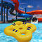 Anillo de piscina inflable Float Kayak Parque acuático temático Big Horn Equipo de toboganes