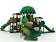 Equipo de juegos al aire libre de OEM Casa de juegos de árboles verdes con tobogán