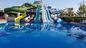 Niños Parque acuático al aire libre tobogán Parque de juegos Accesorios de la zona de juego tobogán de natación 8m de ancho