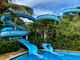 Parque acuático para niños tobogán piscina privada tobogán de fibra de vidrio