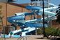 8m de ancho tobogán de parque acuático comercial tobogán de fibra de vidrio comercial para piscinas privadas