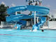3m de altura Fibra de vidrio tobogán acuático Niños Parque de juegos Para la piscina