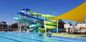 Adultos Parque acuático tobogán juego suave piscina accesorios de fibra de vidrio
