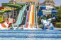 OEM Parque acuático de diversiones Accesorios de piscina Fibra de vidrio tobogán para niños
