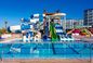 ODM Parque de juegos comercial al aire libre piscina tobogán acuático de fibra de vidrio para adultos