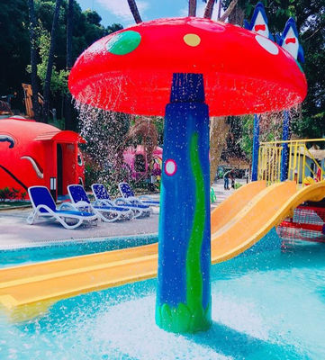La fuente de la seta del agua de la fibra de vidrio modificada para requisitos particulares para los niños rocía el parque