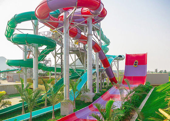 Un buen precio. Waterslide adulto del bumerán de la fibra de vidrio de la diapositiva de Aqua Park Huge Outdoor Water en línea
