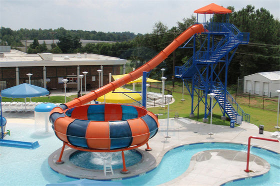Altura de Rider Space Bowl Water Slide el 12m de la diapositiva del parque del agua de la fibra de vidrio sola
