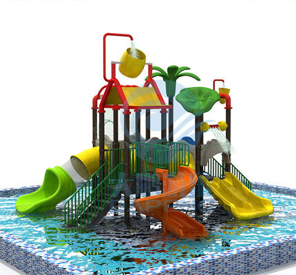 Un buen precio. Equipo perezoso del río de los niños de la fibra de vidrio de Aqua Park Water House Slide en línea