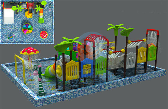 Un buen precio. Seta comercial de la piscina LLDPE del tobogán acuático de la fibra de vidrio 110㎡ formada para los niños en línea