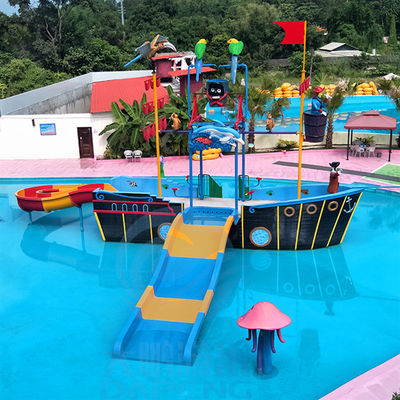 Patio anti Aqua Park Slides del moho del barco pirata de la diapositiva de la torre de agua de la fibra de vidrio