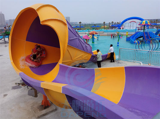 Pequeño tobogán acuático de la piscina de la fibra de vidrio de la forma del Presidente del tobogán acuático del tornado para los niños