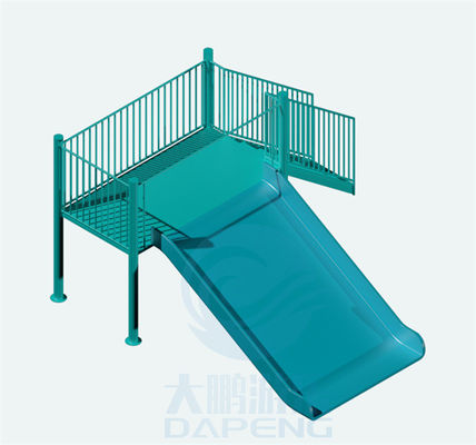 moho anti del alto FRP del 1.5m de la piscina del tobogán acuático tobogán acuático azul de la familia