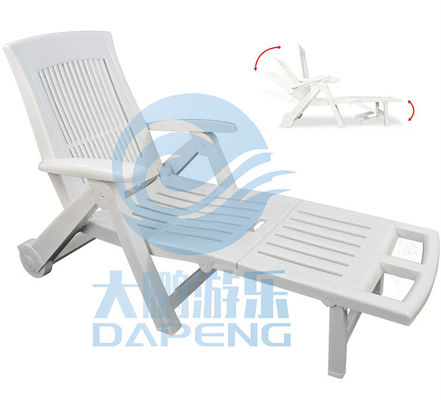 Plegamiento Chaise Recliner Chair Outdoor Portable para la piscina del complejo playero del hotel