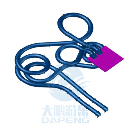 Un buen precio. parásitos atmosféricos ULTRAVIOLETA antis de la fibra de vidrio incluida doble de la diapositiva de los 10M Swimming Pool Water en línea