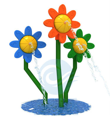 Los niños de la altura del cojín los 3.0m del chapoteo del agua del girasol riegan el equipo del juego