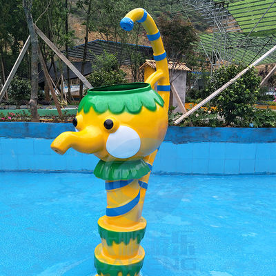 Estilo de la tetera del cojín del chapoteo del agua del patio de la fibra de vidrio para los niños