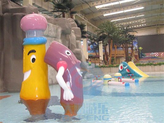Las fuentes de Aqua Park Spray Pencil Shape para los niños salpican zona