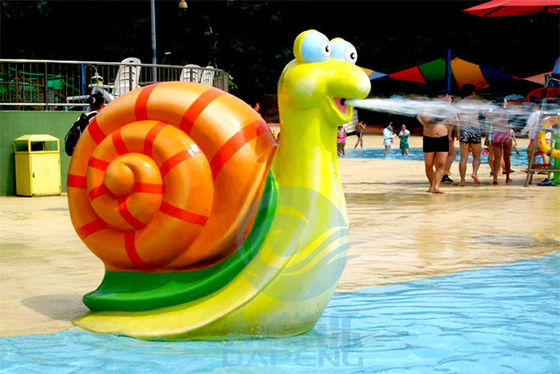 Los niños animales del cojín del chapoteo del agua del estilo juegan a juegos del espray de agua del caracol de la piscina el 1.2m