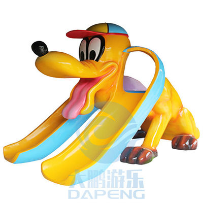 ULTRAVIOLETA anti del saetín de Mini Pool Slide Fiberglass Children de la piscina de la diapositiva doble del perro