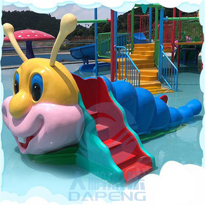 El CE del tobogán acuático de Caterpillar de la fibra de vidrio de Aqua Park Mini Pool Slide aprobó