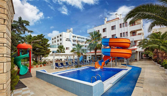ULTRAVIOLETA anti de la altura del tobogán acuático los 4.0m de la piscina de la fibra de vidrio para Aqua Park Home