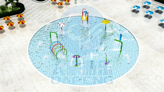 Zona de chapoteo del agua de Aqua Park 400㎡ del tobogán acuático del centro turístico de Malasia para los niños