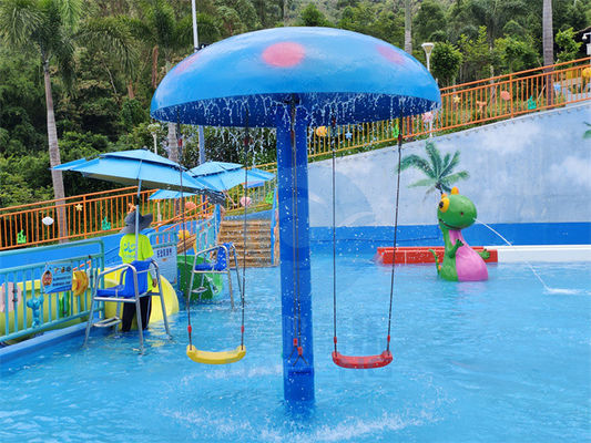 Sistema del oscilación de la seta del agua de la fibra de vidrio de los juegos de Aqua Park Equipment Kids Pool