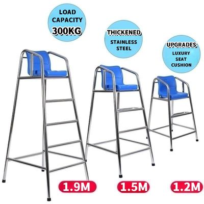 Salvavidas de acero inoxidable Chair Sliver +Blue del parque 304 del agua de Rts el otro equipo del juego del agua