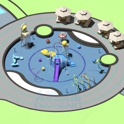 Nuevo diseño Juegos acuáticos Parche de juegos al aire libre Equipo de parque acuático pequeño Moderno para niños