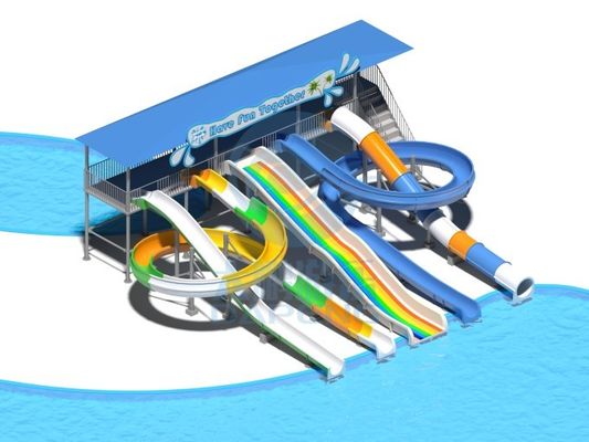 Parque acuático de atracciones Juegos acuáticos Juegos de juego Atracciones Equipo tobogán para niños Piscina